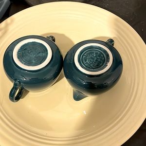 FIESTAWARE JUNIPER Creamer & Sugar - Limited Edition Color RETIRED